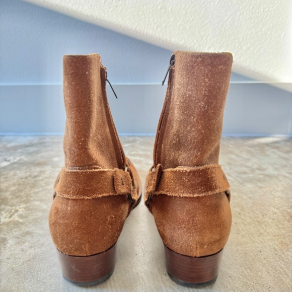 SAINT LAURENT Wyatt Harness Leather Boot Men's Size 42 - Picture 5 of 7